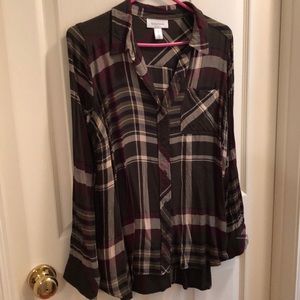 Plaid top
